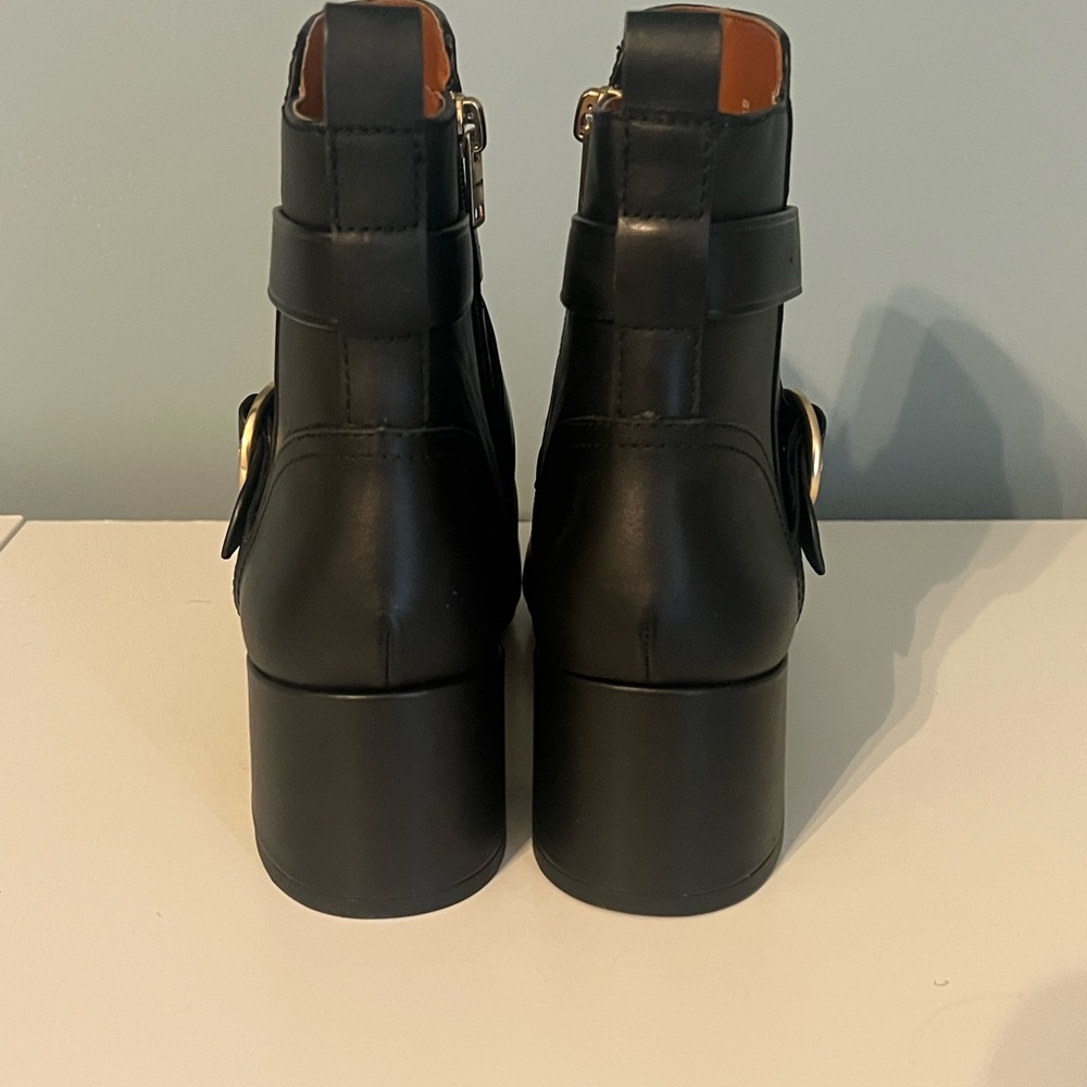 Coach Nadia ankle boots- black leather size 9B - Picture 3 of 6